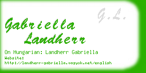 gabriella landherr business card
